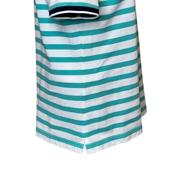 Brooks Brothers teal and white striped short sleeve polo shirt size L - Picture 8 of 16